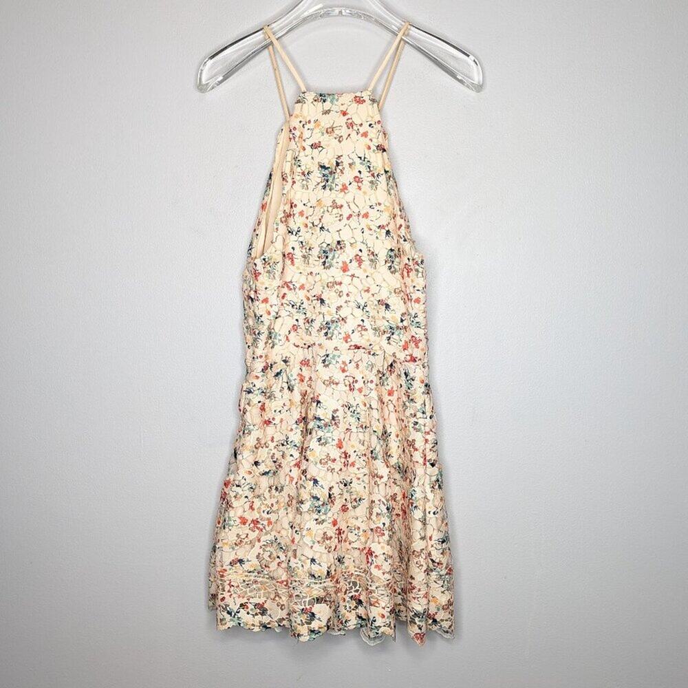 Tularosa Cream Cyrus Dress Lace Sleeveless Fit And Flare Scalloped Hem XS - Picture 3 of 10